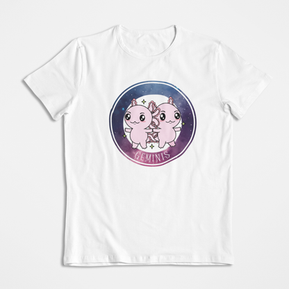 Playera Axolotzin Horoscopos Galaxy Geminis Ajolote