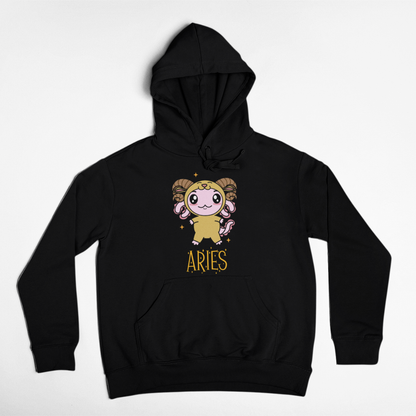 Hoodie Axolotzin Horóscopos Nombre Aries Ajolote Unisex
