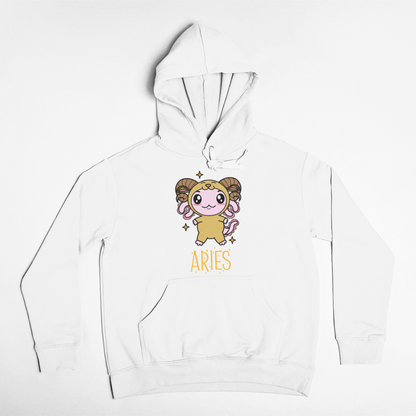 Hoodie Axolotzin Horóscopos Nombre Aries Ajolote Unisex