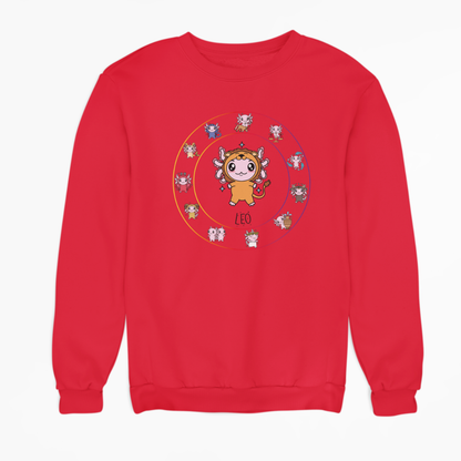 Sudadera Horóscopos Leo Axolotzin Ajolote Unisex