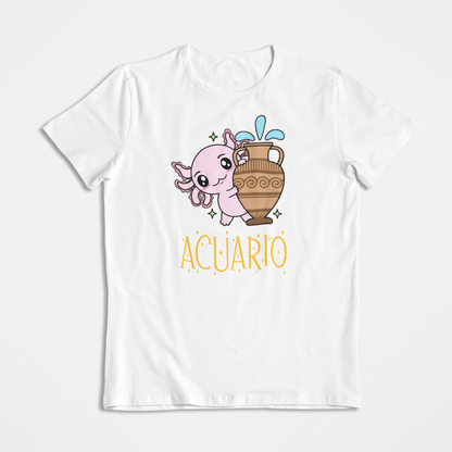 Playera Axolotzin Horoscopos Nombre Acuario Ajolote