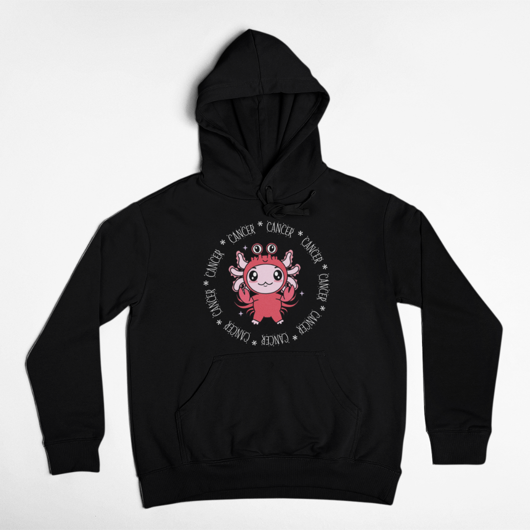 Hoodie Axolotzin Horóscopos Aro Cancer Ajolote Unisex