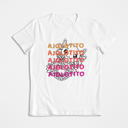 Playera Urbana Letras Axolotzin Corazón Ajolotito Ajolote