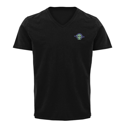 Playera Cuello V Axolotzin Marcianito Ajolote Adulto