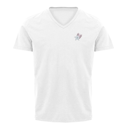Playera Cuello V Axoloteria La Estrella Ajolote Adulto