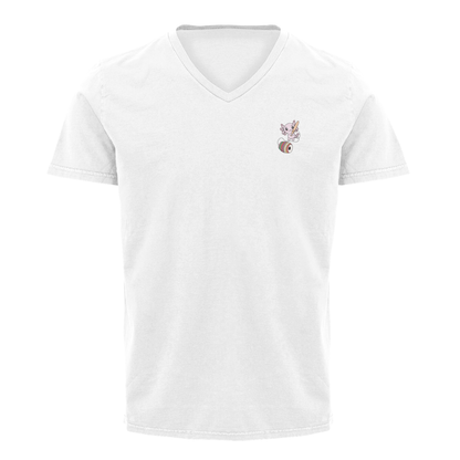 Playera Cuello V Axoloteria El Balero Ajolote Adulto