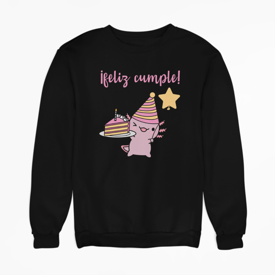 Sudadera Ajolote Feliz Cumple Xo The Monster