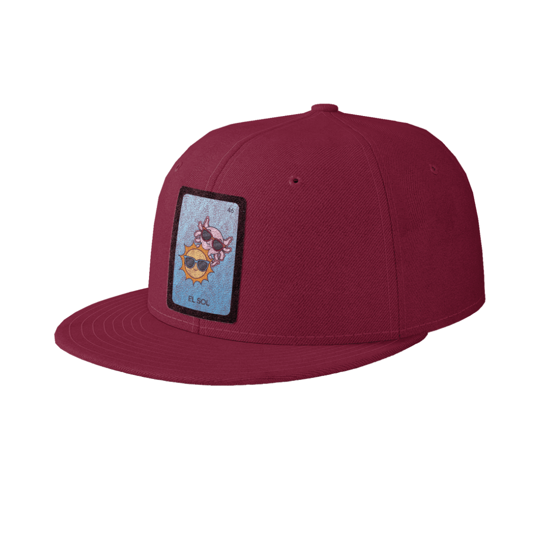Gorra Unisex Plana Axoloteria El Sol Ajolote