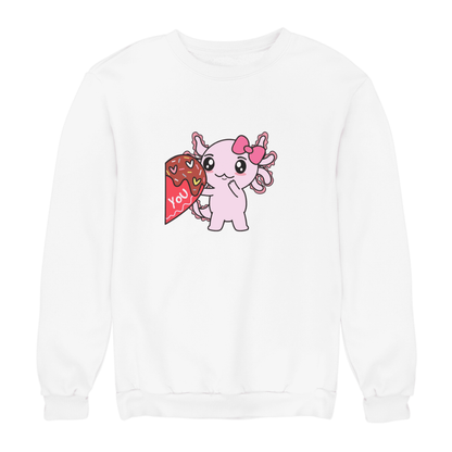 Sudadera Axolotzin Love You Ajolote Unisex