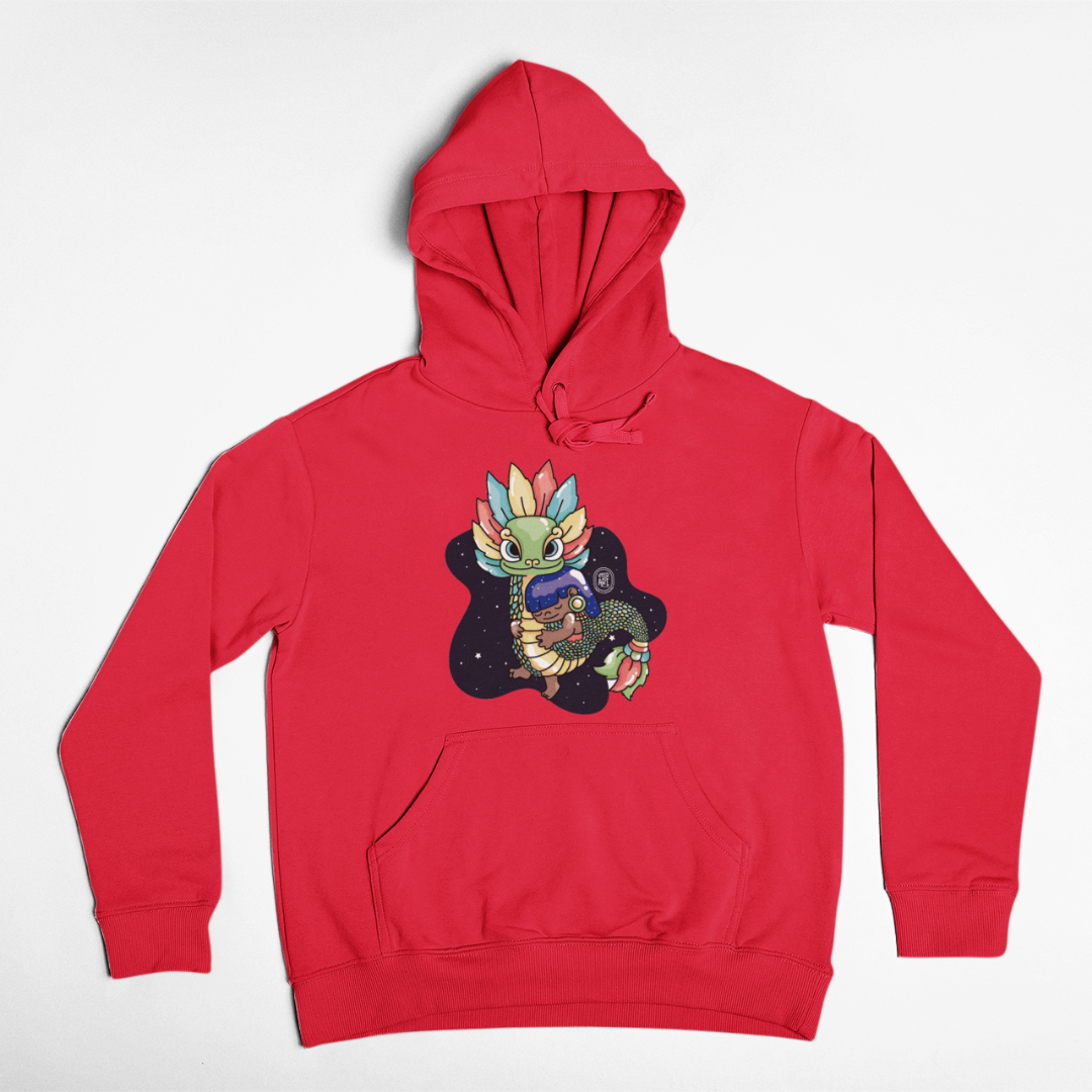 Hoodie Ajolotito Niña Y Quetzalcoatl Mirari Chan