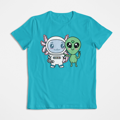 Playera Axolotzin Y Marcianito Ajolote