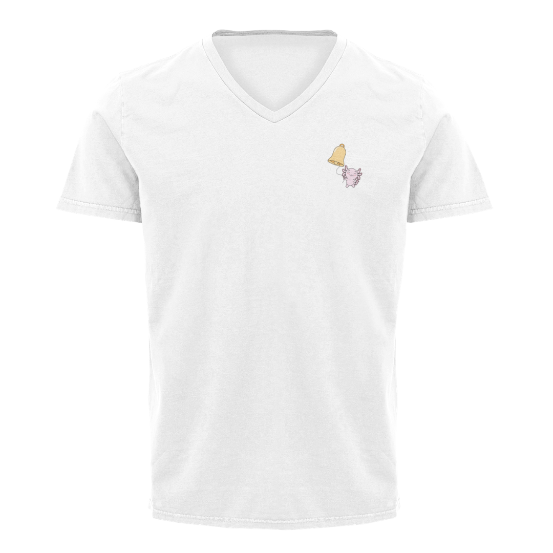 Playera Cuello V Axoloteria La Campana Ajolote Adulto