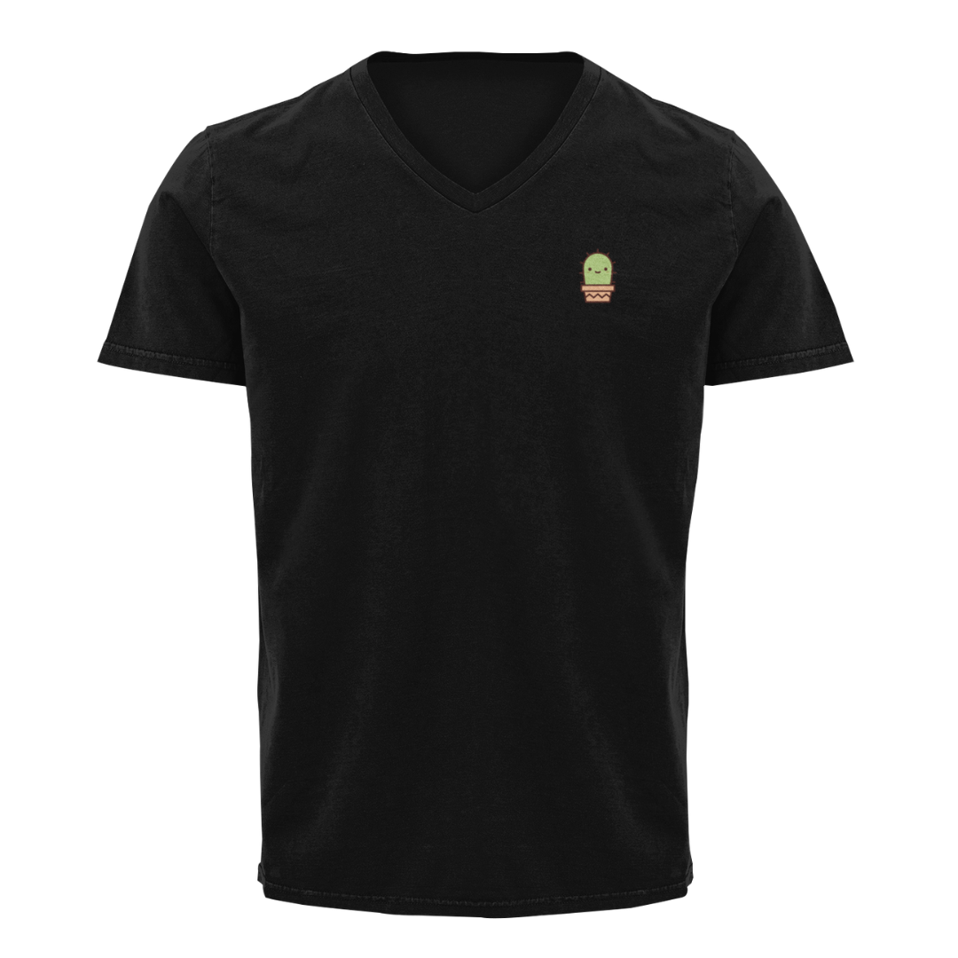Playera Cuello V Cactus