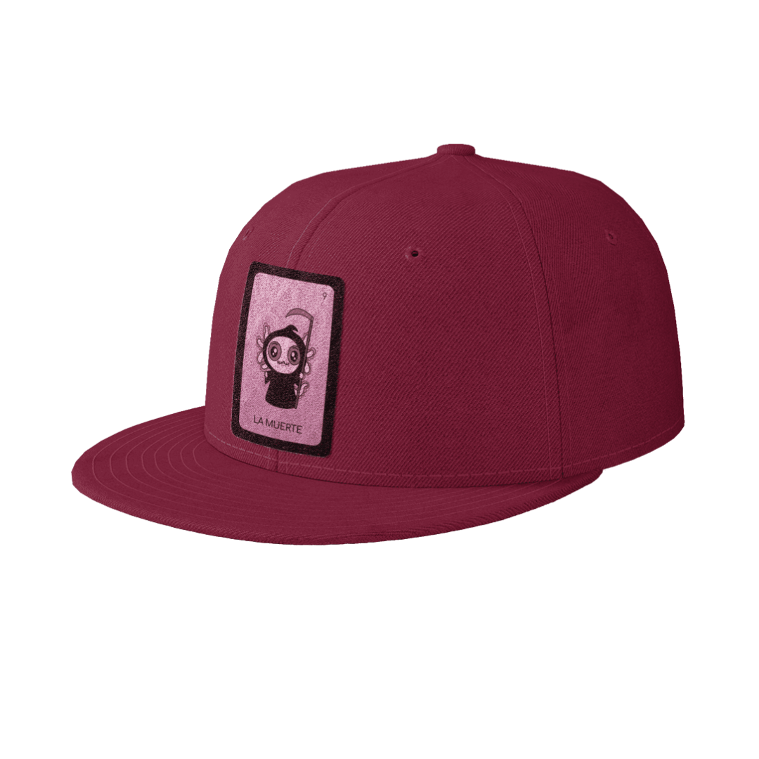 Gorra Unisex Plana Axoloteria La Muerte Ajolote