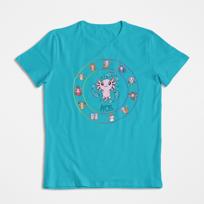 Playera Horoscopos Piscis Axolotzin Ajolote