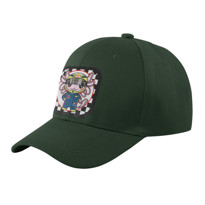 Gorra Unisex Curva Axolotzin Piloto De Carreras