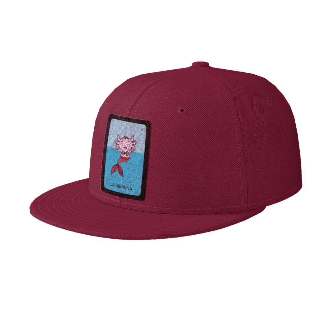 Gorra Unisex Plana Axoloteria La Sirena Ajolote