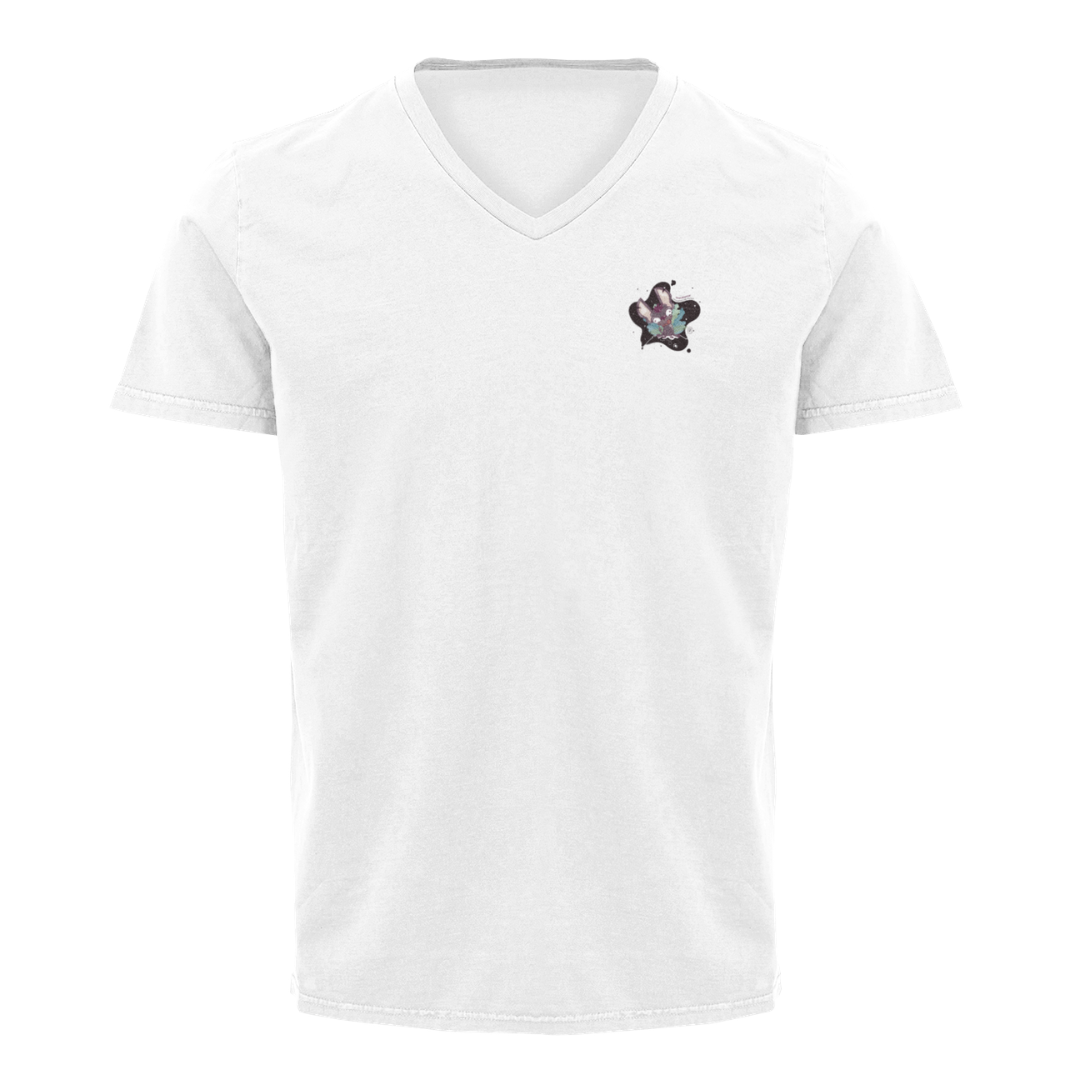 Playera Cuello V Ajolotito Xolo Mirari Chan