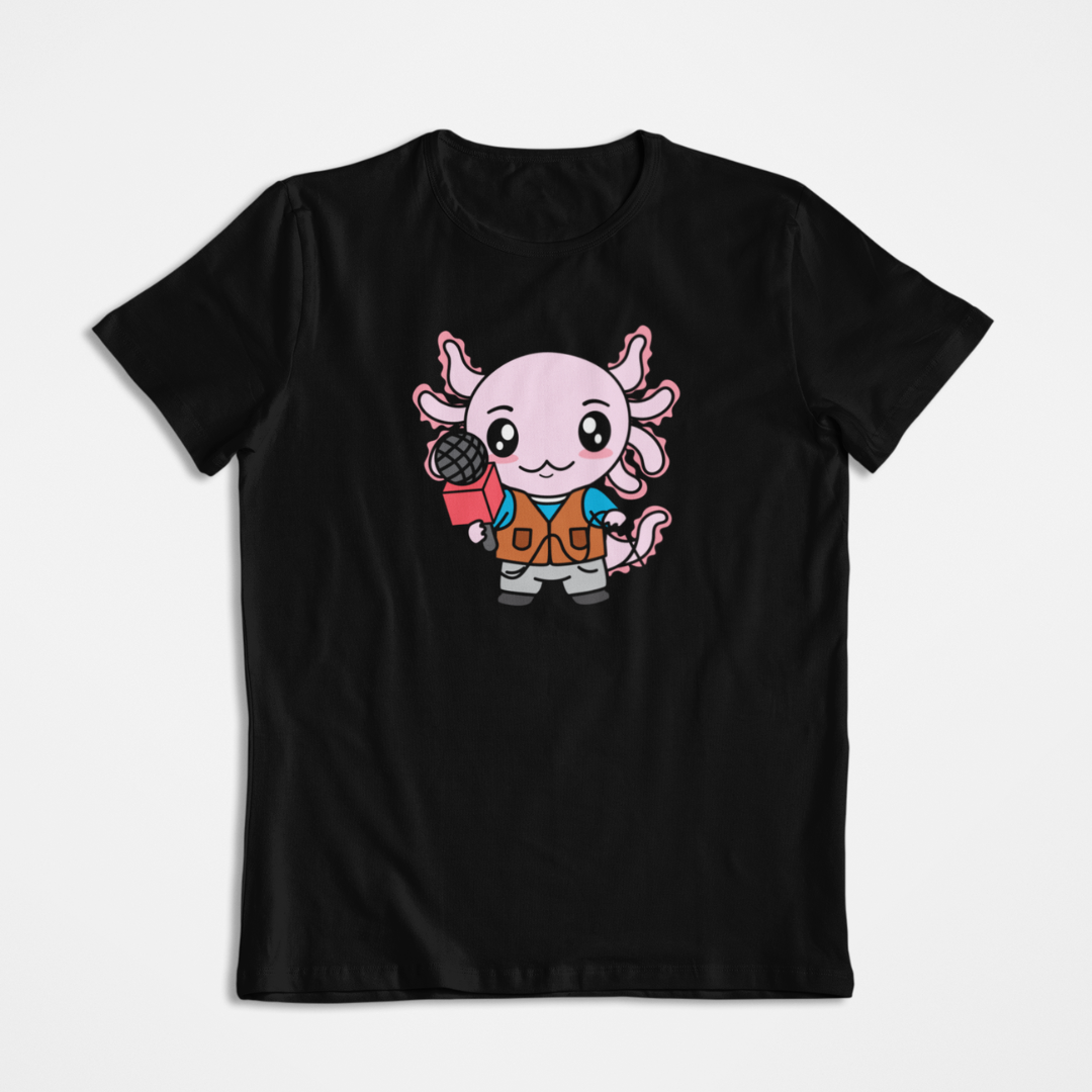 Playera Axolotzin Reportero Ajolote