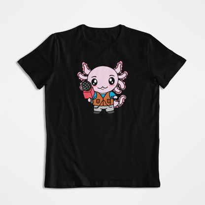 Playera Axolotzin Reportero Ajolote