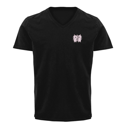 Playera Cuello V Horoscopos Geminis Axolotzin Ajolote Adulto