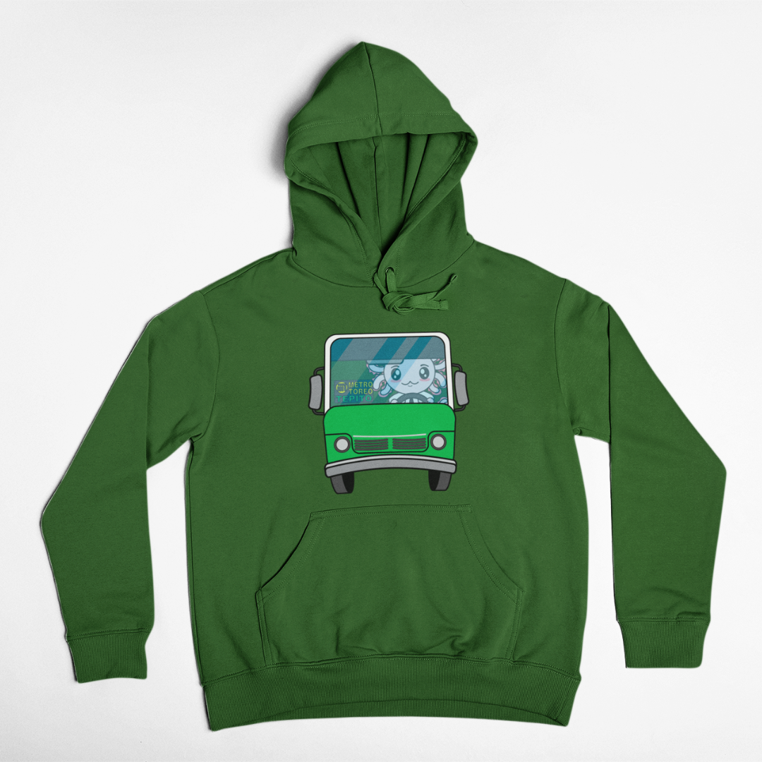 Hoodie Axolotzin Microbusero Ajolote Unisex