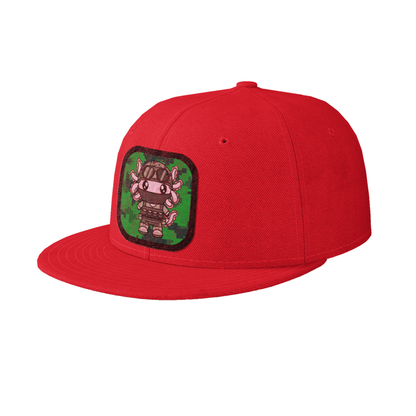 Gorra Unisex Plana Axolotzin Militar