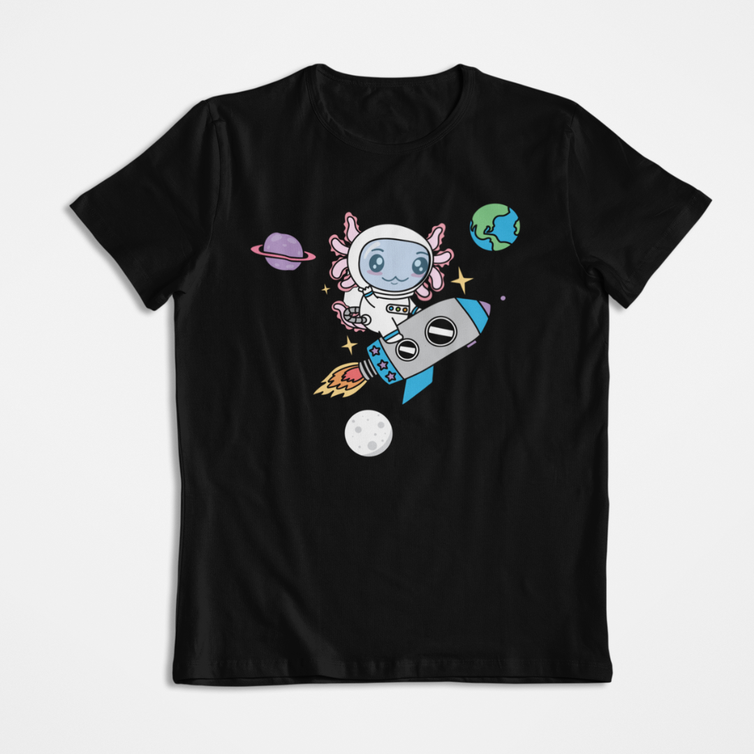 Playera Axolotzin Cohete Ajolote
