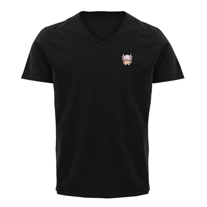 Playera Cuello V Axolotzin Taco Ajolote
