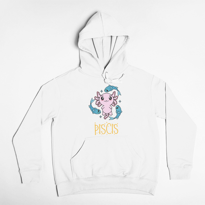 Hoodie Axolotzin Horóscopos Nombre Piscis Ajolote Unisex