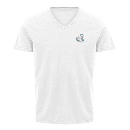 Playera Cuello V Horoscopos Piscis Axolotzin Ajolote Adulto