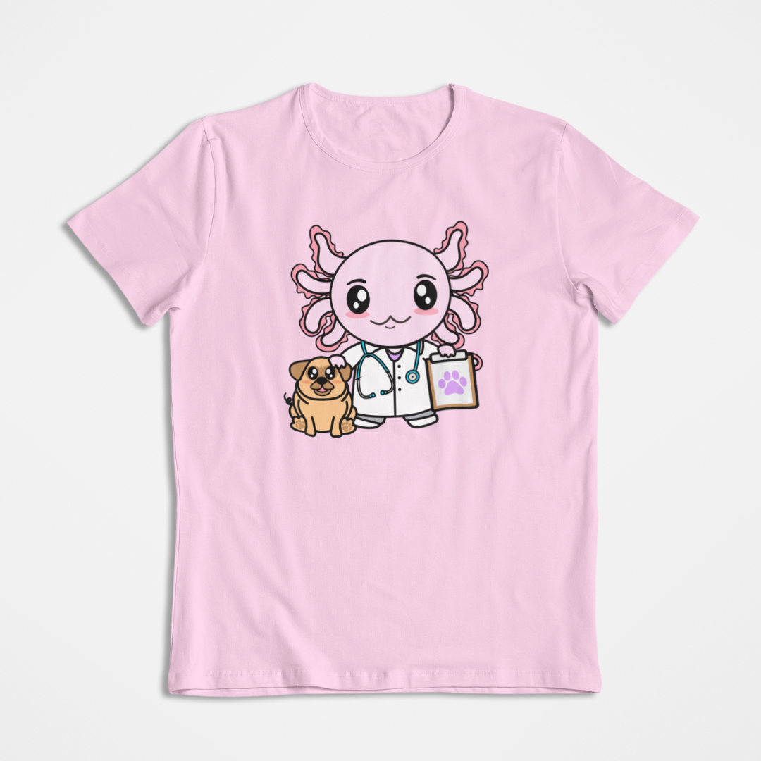 Playera Axolotzin Veterinario Ajolote