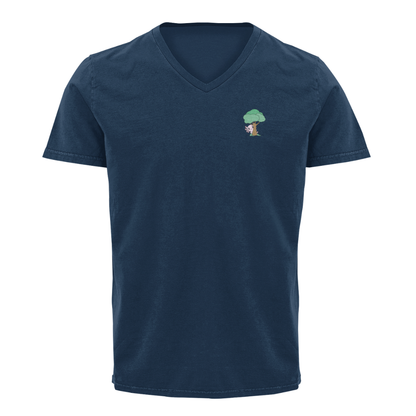Playera Cuello V Axoloteria El Arbol Ajolote Adulto