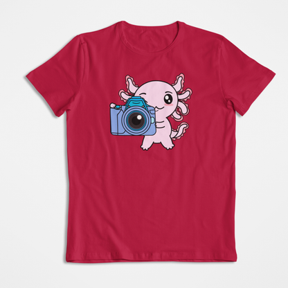 Playera Axolotzin Fotografo Ajolote