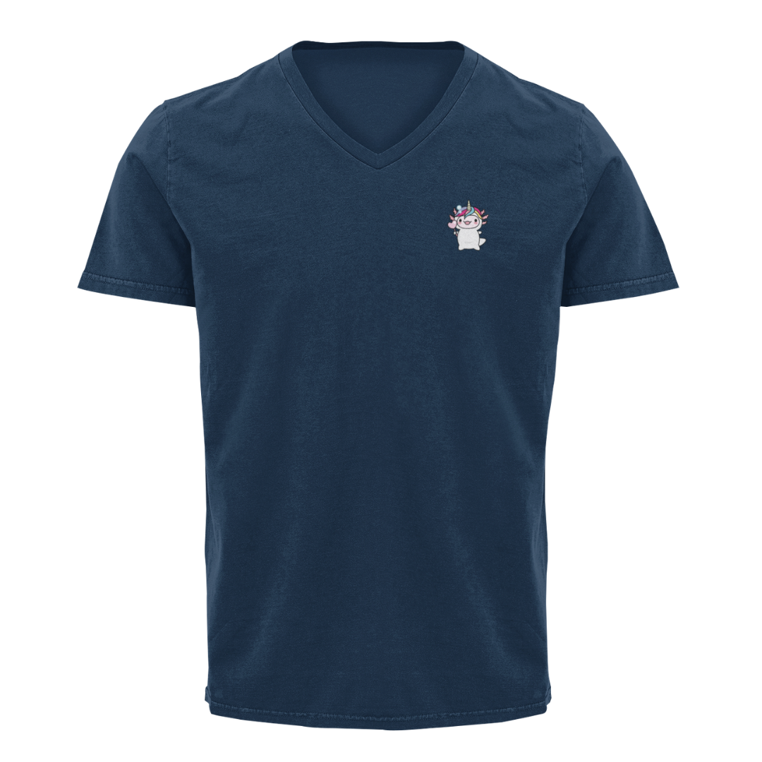 Playera "V" Ajolote Unicornio Xo The Monster