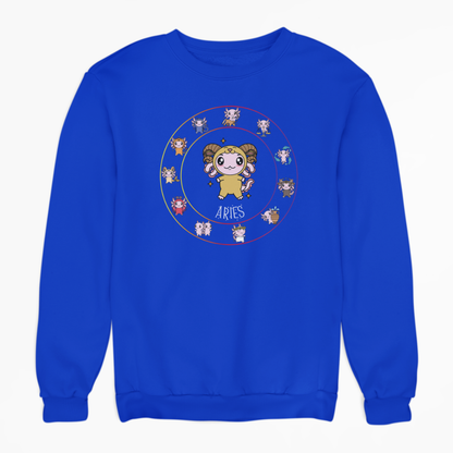 Sudadera Horóscopos Aries Axolotzin Ajolote Unisex
