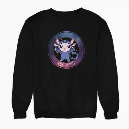Sudadera Axolotzin Horóscopos Galaxy Escorpio Ajolote Unisex