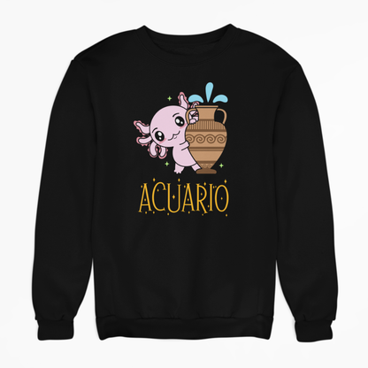 Sudadera Axolotzin Horóscopos Nombre Acuario Ajolote Unisex