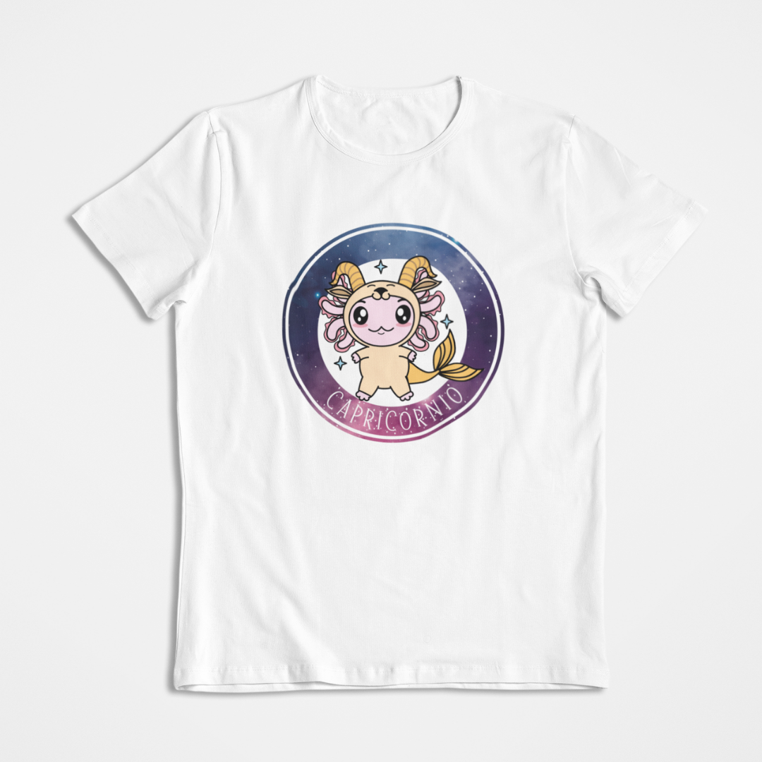 Playera Axolotzin Horoscopos Galaxy Capricornio Ajolote