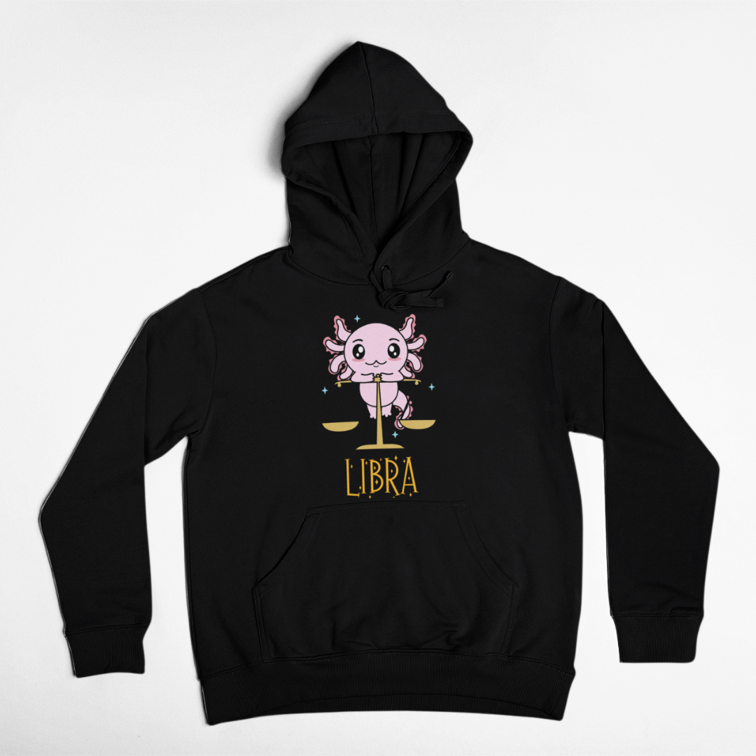 Hoodie Axolotzin Horóscopos Nombre Libra Ajolote Unisex