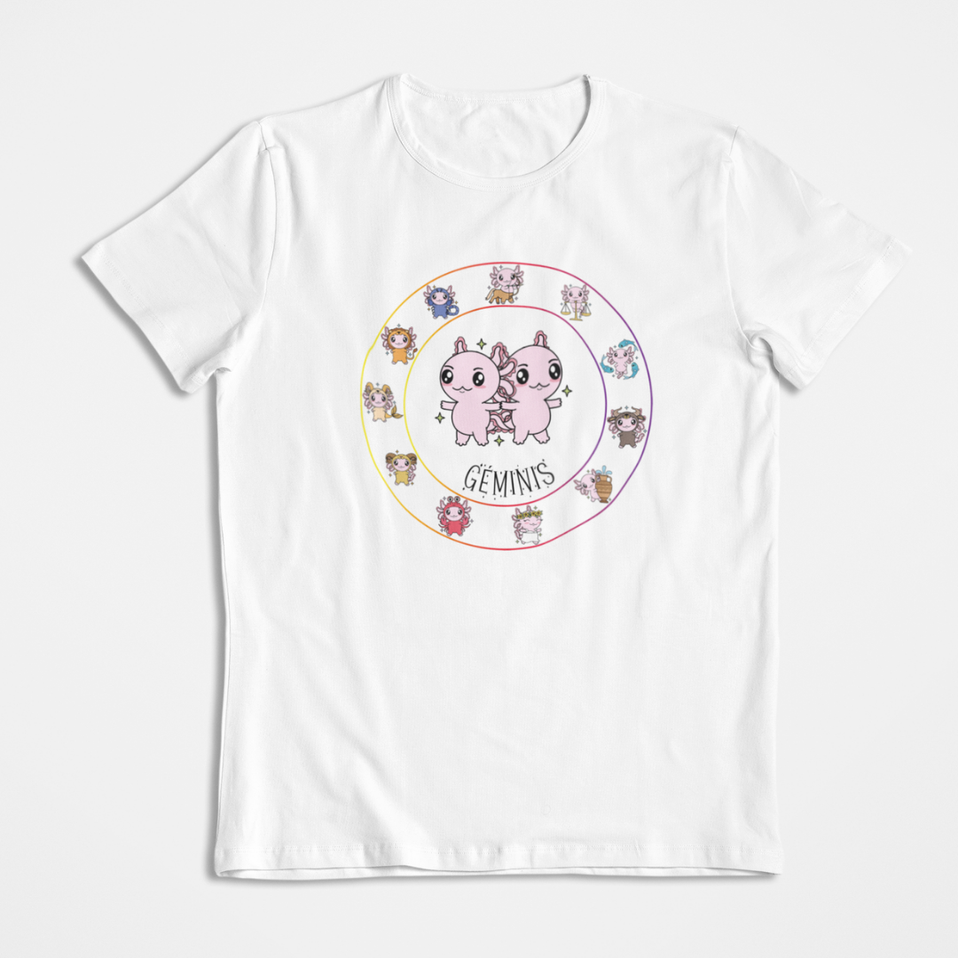 Playera Horoscopos Geminis Axolotzin Ajolote