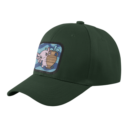 Gorra Unisex Curva Axolotzin Horoscopos Acuario Ajolote