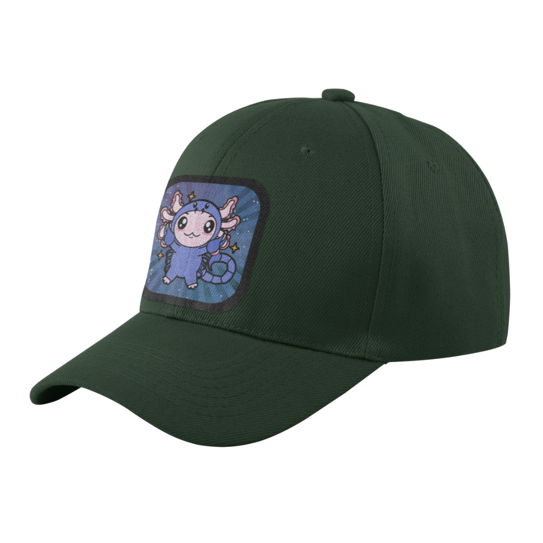 Gorra Unisex Curva Axolotzin Horoscopos Escorpio Ajolote
