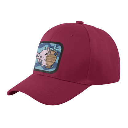 Gorra Unisex Curva Axolotzin Horoscopos Acuario Ajolote