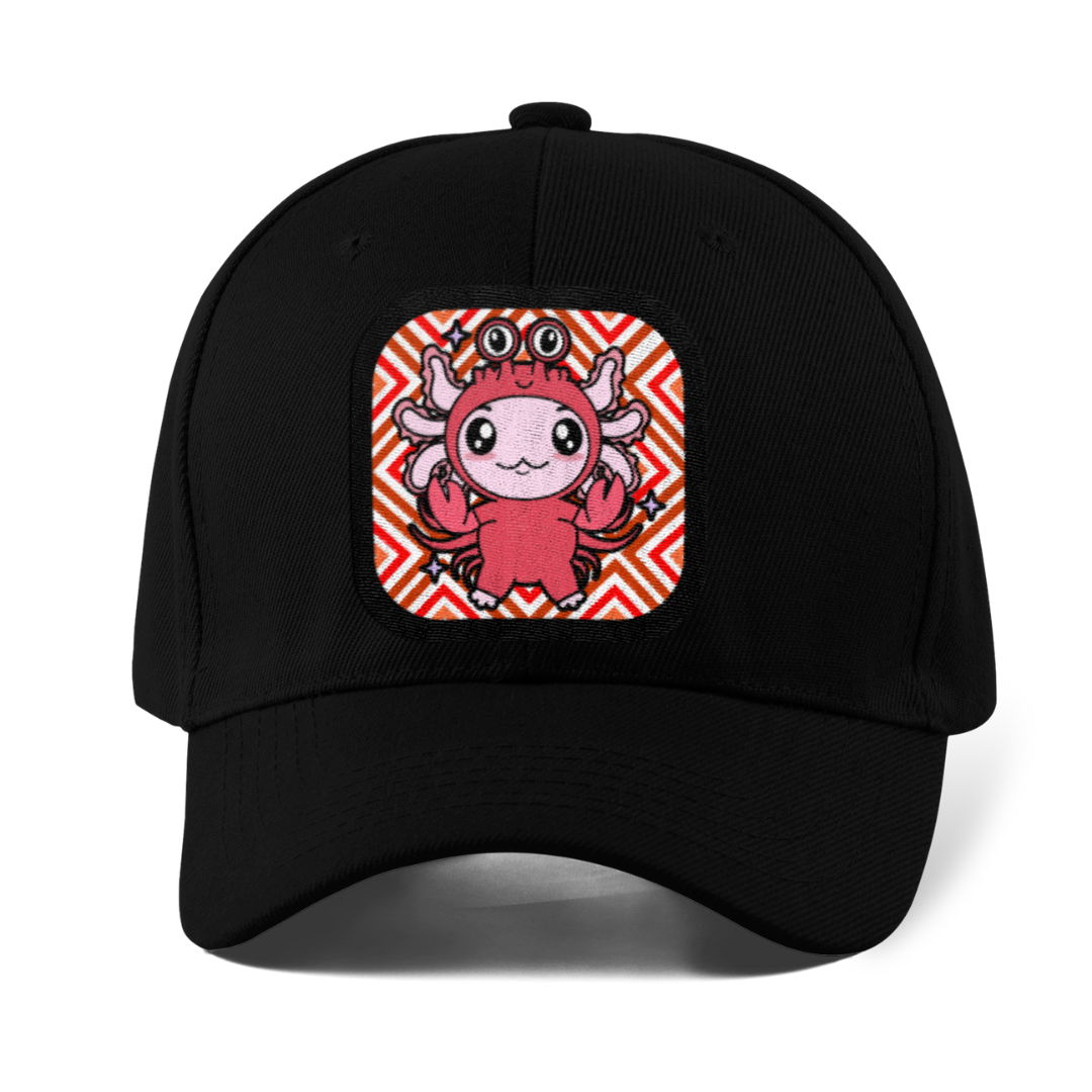 Gorra Unisex Curva Axolotzin Horoscopos Cáncer Ajolote