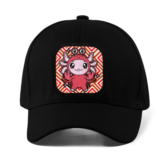 Gorra Unisex Curva Axolotzin Horoscopos Cáncer Ajolote