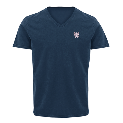 Playera Cuello V Axolotzin Ajolote