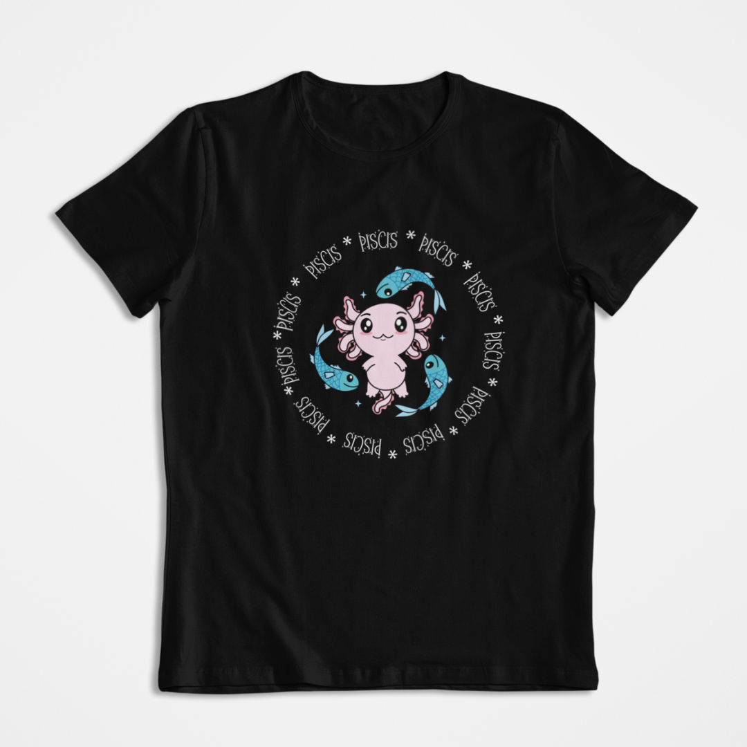 Playera Axolotzin Horoscopos Aro Piscis Ajolote