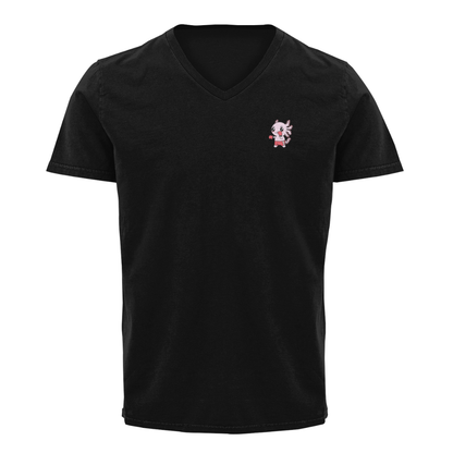 Playera Cuello V Axolotzin Boxeador Ajolote
