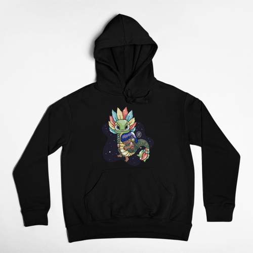 Hoodie Ajolotito Niña Y Quetzalcoatl Mirari Chan